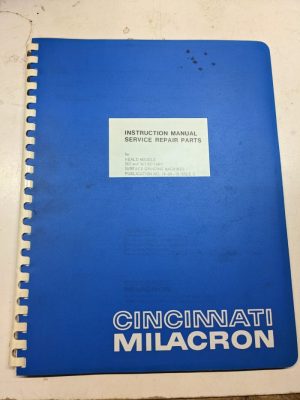 Cincinnati Heald Instruction Manual Service Repair Part List 261 361 Grinding