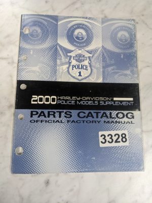 Harley Davidson Motorcycle Parts Manual Catalog Police Model Supplement 2000