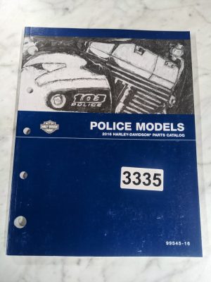 Harley Davidson Motorcycle Parts List Manual Catalog Police Model 2016 99545-16