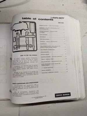 Lawn Boy Dealer Service Repair Manual 1981-1996 All Products Overhaul Bulletins