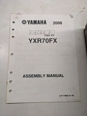 Yamaha Dealer Assembly Manual Utv 4 Rhino 700 Fi Ycr70Fx Lit-11666-21-58 2008