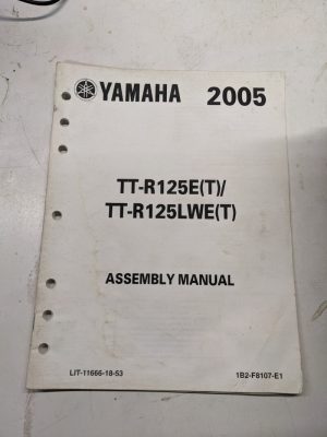 Yamaha Dealer Assembly Manual Oem Motorcycle Tt-R125 E Lwe (T) 1B2-F8107-E1 2005