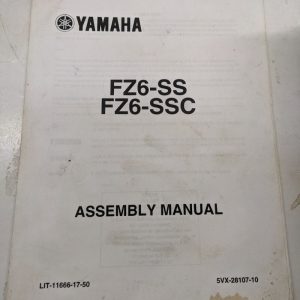 Yamaha Dealer Assembly Manual Oem Motorcycle Fz6-Ssc 5Vx-28107-10 2003