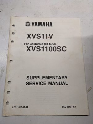 Yamaha Supplementary Service Manual Oem Motorcycle Xvs1100Sc 5El-28197-E2 2005