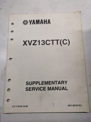 Yamaha Supplementary Service Manual Oem Motorcycle Xvz13Ctt(C) 4Xy-28197-E1 2004