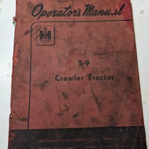 International Harvester Ih Operator'S Manual Td-9 Crawler Tractor Owners Book