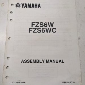 Yamaha Dealer Assembly Manual Oem Motorcycle Fzs6Wc 4S8-28107-10 2006