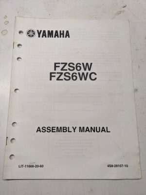 Yamaha Dealer Assembly Manual Oem Motorcycle Fzs6Wc 4S8-28107-10 2006