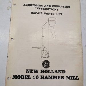New Holland Assembling Operating Service Part List Book Manual 10 Hammer Mill