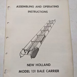 New Holland Assembling Operating Service Part List Book Manual 131 Bale Carrier