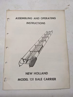 New Holland Assembling Operating Service Part List Book Manual 131 Bale Carrier