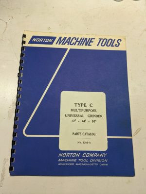 Norton Repair Parts List Book Manual Catalog 12 14 16” Type C Grinders