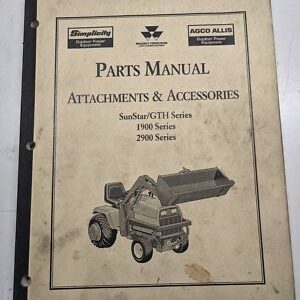 Simplicity Sunstar Gth Series 1900 2900 Massey Ferguson Agco Parts Accessories
