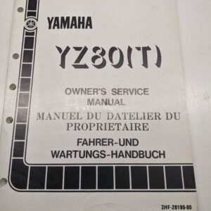 Original Yamaha Oem Owner Service Manual Shop Book 1986 Yz80(T) 2Hf-28199-80
