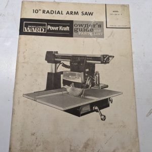 Montgomery Ward Powr Kraft Owners Operation Guide Manual Parts List Tpc-2610 E