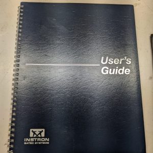 Instron Satec Systems User'S Guide 12Bn 2001 Wbn Cb Operation Manual Book