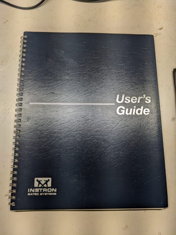 Instron Satec Systems User'S Guide 12Bn 2001 Wbn Cb Operation Manual ...