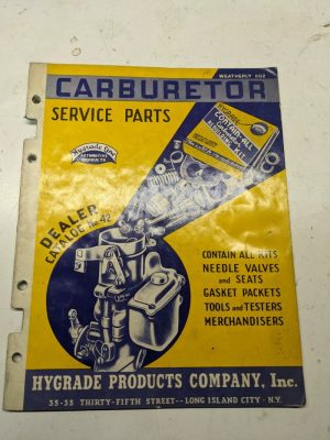 Hygrade Products Carburetor Service Parts Dealer Catalog Manual Book 1929-1940