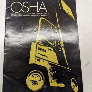 Osha Occupational Safety Health Act Applies Powered Industrial Trucks 1910.178