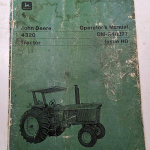 John Deere Jd Operators Manual Operation Om-R48277 Ho 4320 Tractor Maintenance