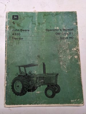 John Deere Jd Operators Manual Operation Om-R48277 Ho 4320 Tractor Maintenance