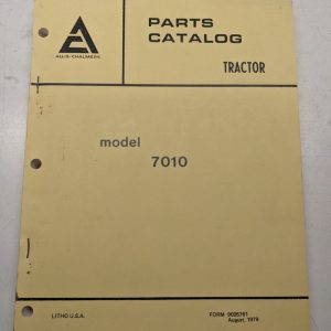Allis Chalmers Repair Parts List Book Manual Catalog Model 7010 Tractor 1979
