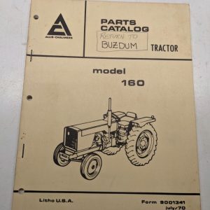 Allis Chalmers Repair Parts List Book Manual Catalog Model 160 Tractor 1970