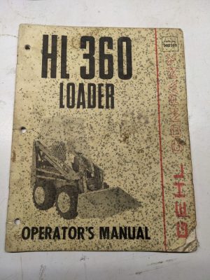 Gehl Hl 360 Loader Operators Maintenance Manual Book Troubleshooting 902369