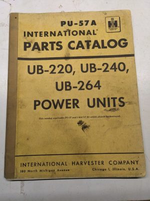 International Ih Parts List Book Manual Catalog Ub-220 240 264 Power Unit