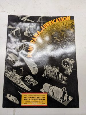 Panorama Of Lubrication Significance Of Test & Specifications Vol 1 No 7 Shell