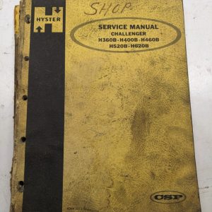 Hyster Service Repair Manual Fork Lift Challenger H 360 400 460 520 620 B 1968