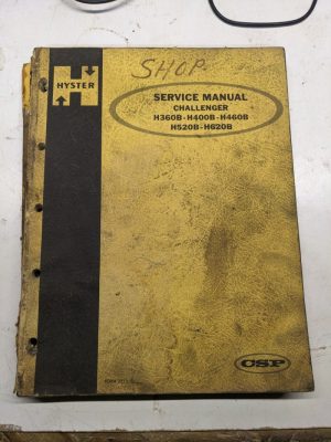Hyster Service Repair Manual Fork Lift Challenger H 360 400 460 520 620 B 1968
