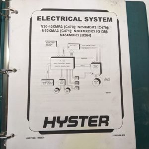 Hyster Electrical Service Repair Manual N30 40 25 Xmdr3 50 Xma3 45 2200 Srm 978