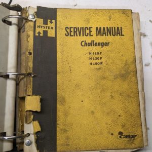 Hyster Service Repair Manual Fork Lift Challenger H 110 130 150 F 2588 1970