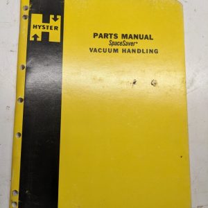 Hyster Parts List Book Manual Catalog Fork Lift Spacesaver Vacuum Handling 1971