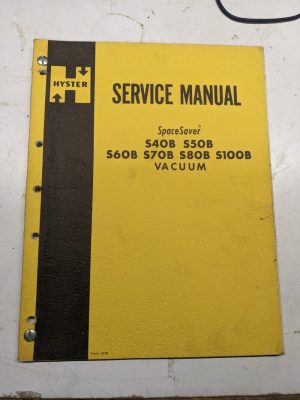 Hyster Service Repair Manual Fork Lift Spacesaver S 40 50 60 70 80 100 B Vacuum