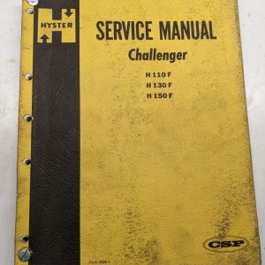 Hyster Service Repair Manual Fork Lift Challenger H 110 130 150 F 2588 A 1970
