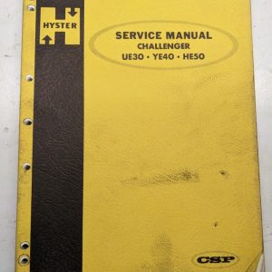 Hyster Service Repair Manual Fork Lift Truck Challenger Ue30 Ye40 He50 1966