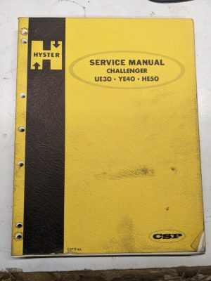 Hyster Service Repair Manual Fork Lift Truck Challenger Ue30 Ye40 He50 1966