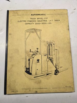Automatic Forklift Est 1968 020 025 030 Operation Maintenance Parts List Manual