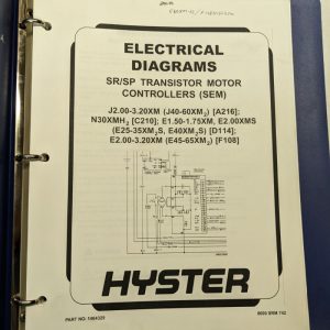 Hyster Forklift Electrical Diagrams Sr/Sp Transistor Motor Controllers