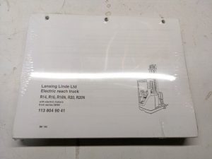Linde Forklift Electric Reach R14 R16N R20N 09/94 Parts List Book Manual Spare