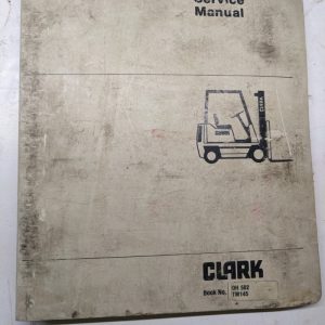Clark Forklift Service Repair Manual Shop Book Overhaul Oh-502 1984 Tm145