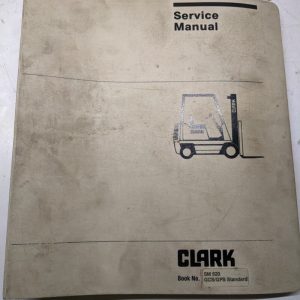 Clark Forklift Service Adjustment Manual Sm 520 Gcs Gps Standard 1984 Pm-520