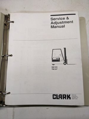 Clark Forklift Service Maintenance Manual Sm 555 Tm 247 1989 Repair Shop Book