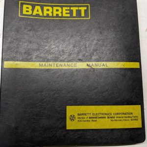 Barret Service Manual Overhaul Sg Pxg Pgk Tg Wex Stg Ttg Ret Rst Rrt Repair