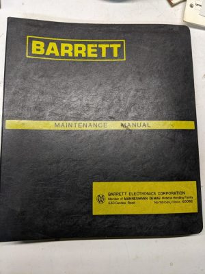 Barret Service Manual Overhaul Sg Pxg Pgk Tg Wex Stg Ttg Ret Rst Rrt Repair