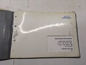 Linde Operating Instruction Manual Forklift Maintenance H 12 16 18 20 T -03 Lpg