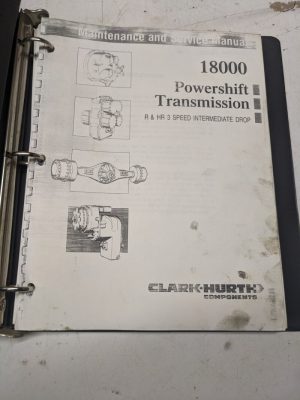Clark Hurth Components 18000 Transmission R Hr3 Maintenance Service Manual