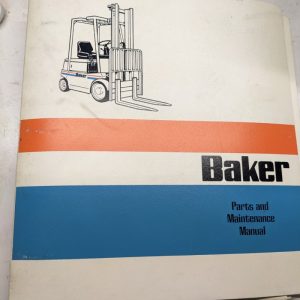Baker Maintenance Operation Repair Parts List Book Manual Ftd 030 040 050 055
